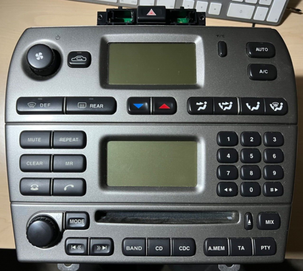 Jaguar X-Type 2008 FACELIFT SILVER CD Player Climate Controls + CODE NOT WORKING