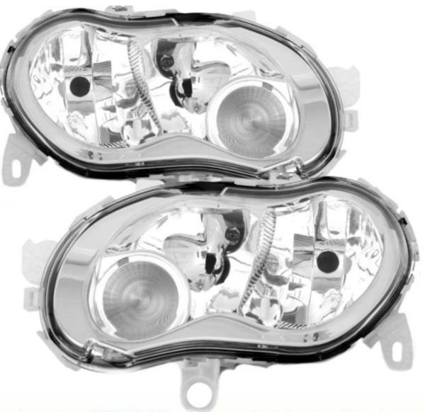 Smart 450 Headlight Pair BROKEN ADJUSTERS 